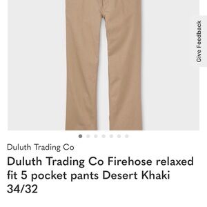 Duluth Trading Co Men's Desert Khaki Chinos